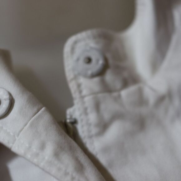 Kenneth Cole NY White Cap Sleeve Peplum Blouse 6 - Picture 6 of 13